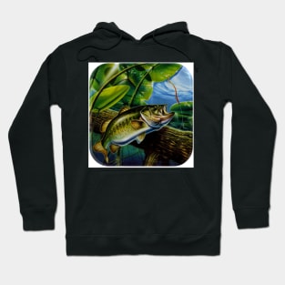 Fresh Bass Fish Under The River Hoodie